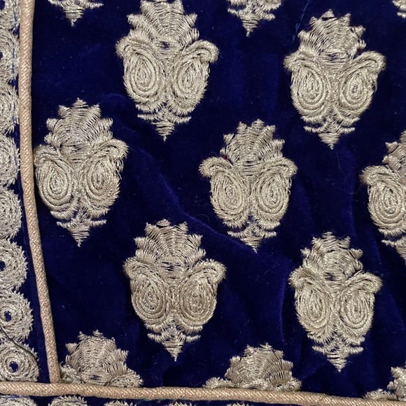 Pink and Blue Anarkali - Picture 4 of 6